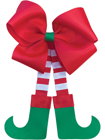 Christmas Elf Horse Tail Bow