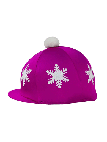 Snowflake Hat Cover With Pom Pom