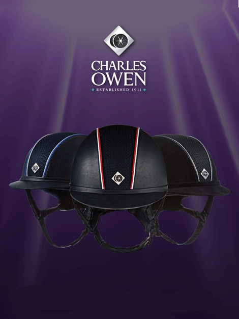 Charles Owen Custom Leather Look Ayr8 Riding Hat Chobham Rider